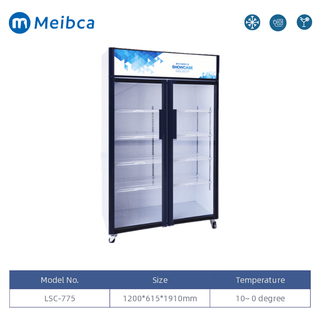 Commercial Glass Door Display Showcase Cooler For Sale