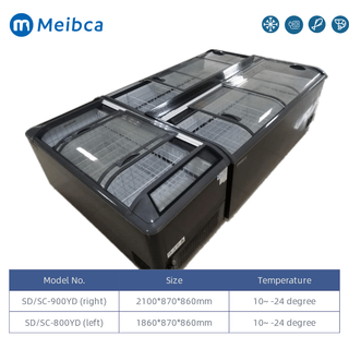 Combined Static Cooling Island Showcase For Frozen Food