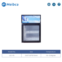 Small Glass Front Clear Door Mini Fridge