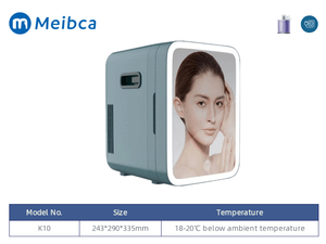 Small Mini Portable Cosmetic Skincare Refrigerator Geladeira Fridge With Mirror