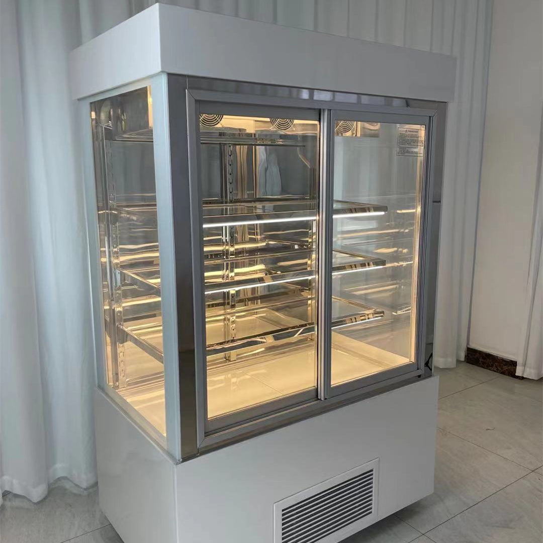 Commercial Upright Cake Glass Display Fridge Showcase Price For Sale |