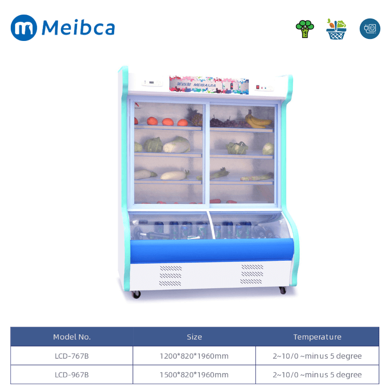 Vegetable Display Storage Cooler Commercial For Sale