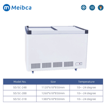 200 Liter Glass Door Display Chest Type Freezer