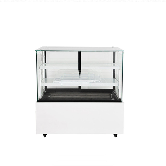 Square Glass Deli Display Refrigerator Showcase 